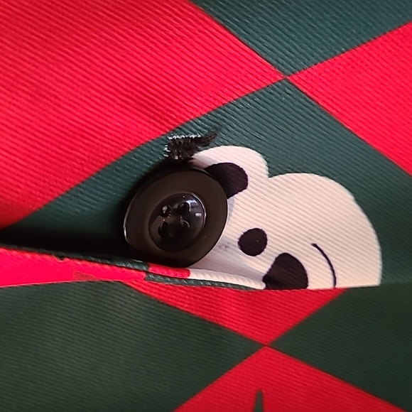 WISHOLIC BRAND HOLIDAY CHRISTMAS MEN'S RED BLAZER SIZE 2XL, 3XL, OR 4XL - Picture 9 of 16